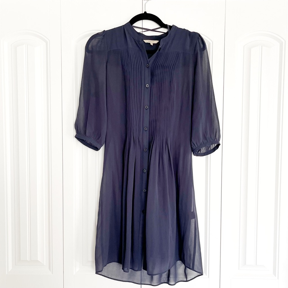 RW&CO Sheer Button-Up Dress - Picture 1 of 9